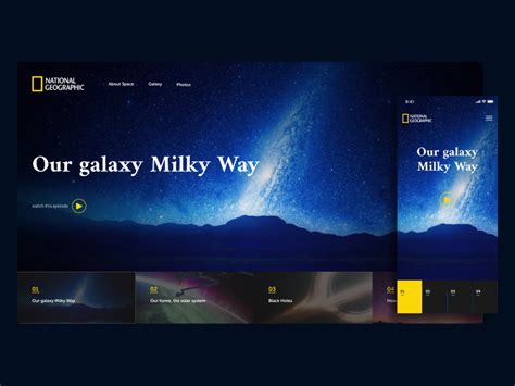 National Geographic Space by Bogdan Litvinyuk on Dribbble