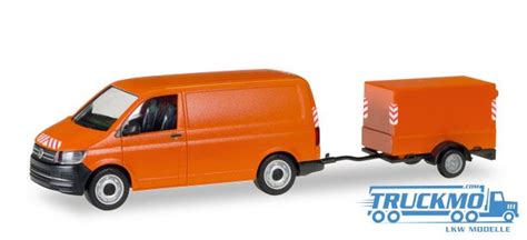 Herpa Vw T Transporter Mit Planen Anh Nger Truckmo Lkw