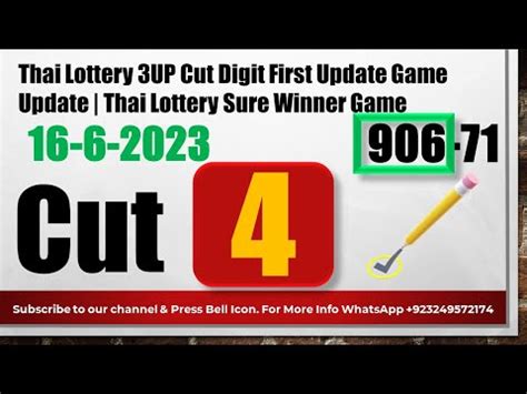 Thai Lottery Up Cut Digit First Update Game Update Thai Lottery Sure