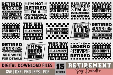 Retirement Svg Bundle Graphic By Binasvgbundle Creative Fabrica