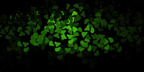 Dark Green Vector Background With Random Forms 1865925 Vector Art At