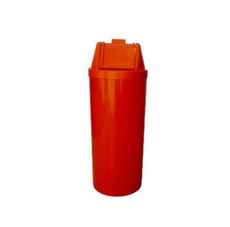 Lixeira Plastica L C Tampa Basculante Vermelho South Safe