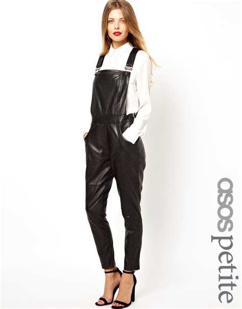 Asos Petite Leather Overalls 285 Asos Lookastic