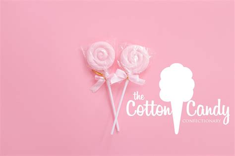 Cotton Candy Logo Sweet Logo Custom Logo Logo Designer Etsy