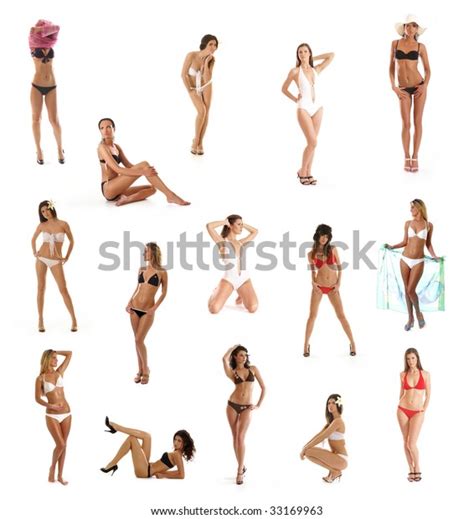 Sexy Girls Bikini Isolated On White Stock Photo Shutterstock