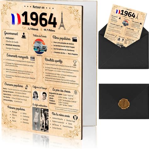 Nalkeez® Carte Anniversaire 60 Ans Idée Cadeau Homme Femme Couple