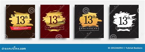 Logo 13th Anniversary Logo With A Circle And Number 13 In It And