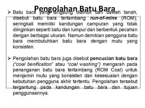 Pertemuan 3 4 Sumber Daya Energi Fosil Batubara