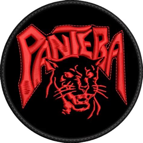 Parche Bordado Pantera X Cm Rockero Metalero Meses Sin Inter S