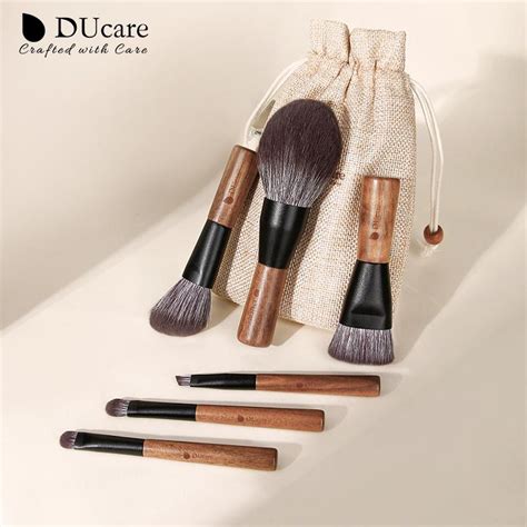 Cheap Ducare Mini 6pcs Wood Handle Makeup Brush Set Blush Brush Set Eye Eyeliner Powder