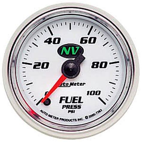 Autometer Nv Electric Fuel Pressure Gauge 0 100psi 7363