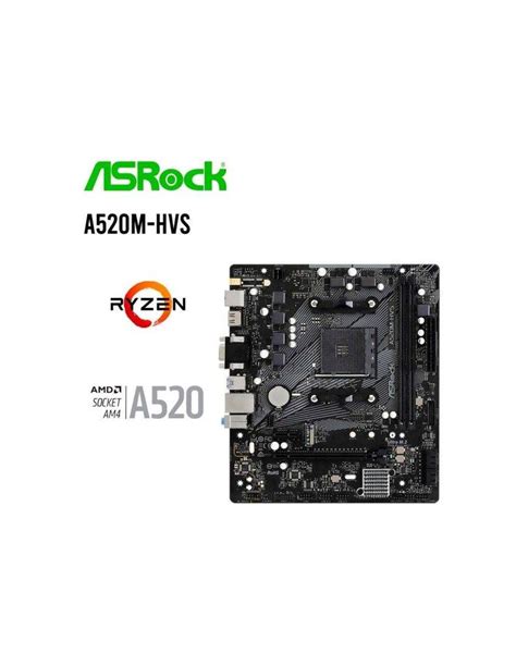 MAINBOARD ASROCK A520M HVS AM4 CISTEL