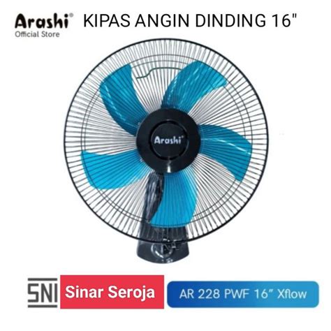 Jual Kipas Angin Besi Dinding Wall Fan Xflow Ar Pwf Inchi Arashi