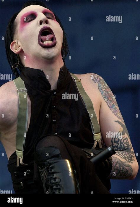 Dpa Us Shock Rocker Marilyn Manson Alias Brian Warner Performs