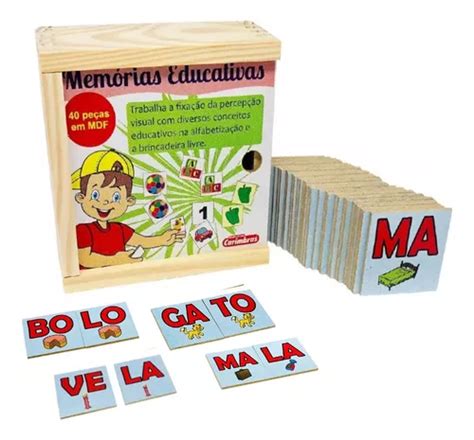 Jogo Educativo Pedagógico Memória Sílabas Mebuscar Brasil