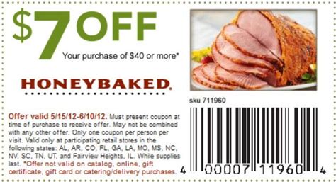 Free Printable Honey Baked Ham Coupons Free Templates Printable