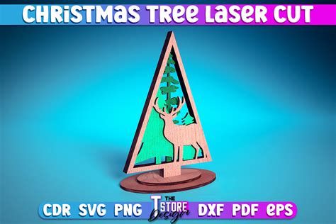 Christmas Tree Laser Cut Svg Christmas Graphic By The T Store Design