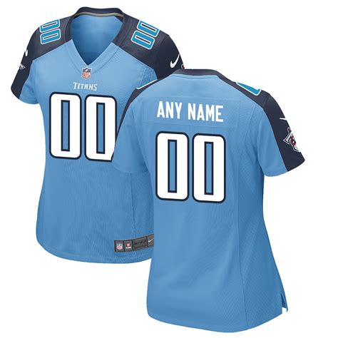 Women's Tennessee Titans Nike Light Blue Custom Alternate Jersey