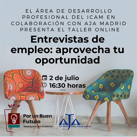 Nuevo Taller online del Área de Desarrollo Profesional y AJA Madrid