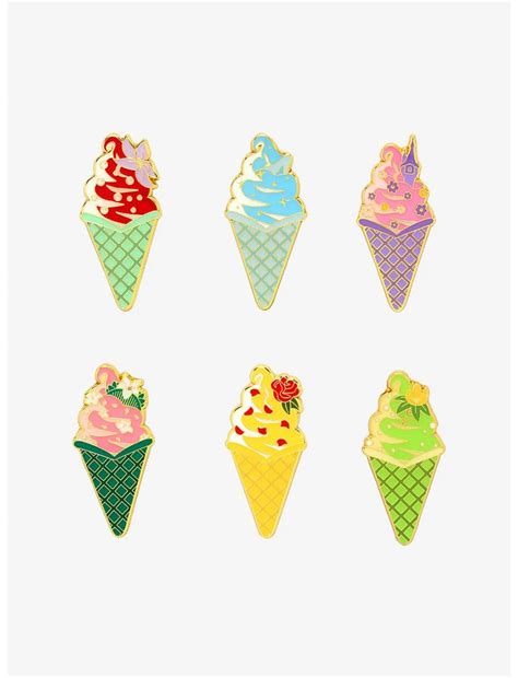 Loungefly Disney Princess Ice Cream Blind Box Enamel Pin Hot Topic In 2024 Disney Pins Sets