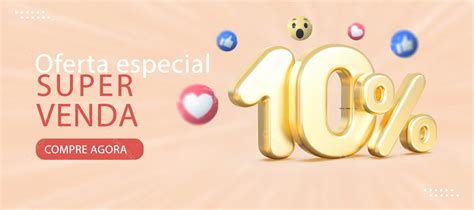 Banner Ofertas Especial Super Venda Lojas 10 De Desconto Social Media