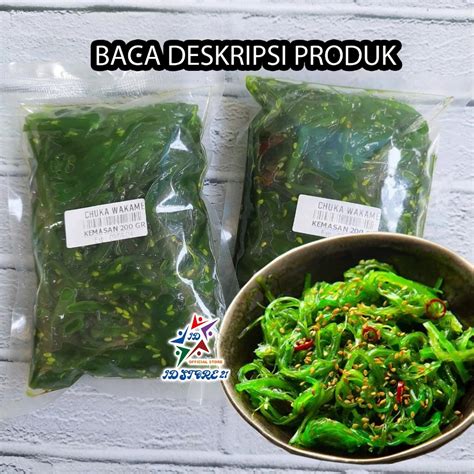 Jual CHUKA WAKAME Salad Rumput Laut Kemasan 200 G Seaweed Seasoned