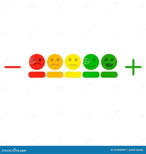 indicator  colored smileys stock vector