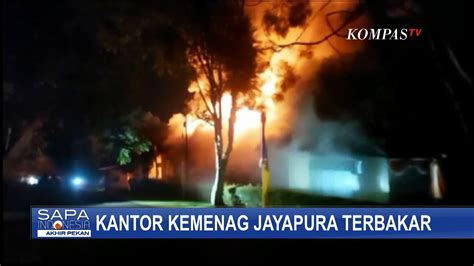 Kantor Kemenag Jayapura Terbakar Polisi Selidiki Penyebab Kebakaran