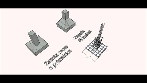 Tipos De Zapatas En Sketchup Youtube