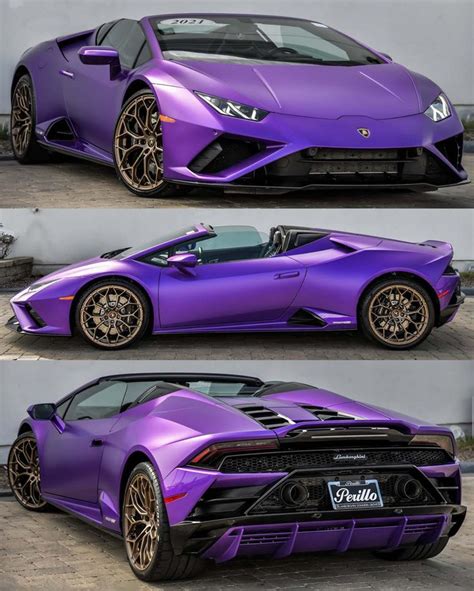 Lamborghini Huracan Evo Spyder Shown In A Beautiful Viola Pasifae