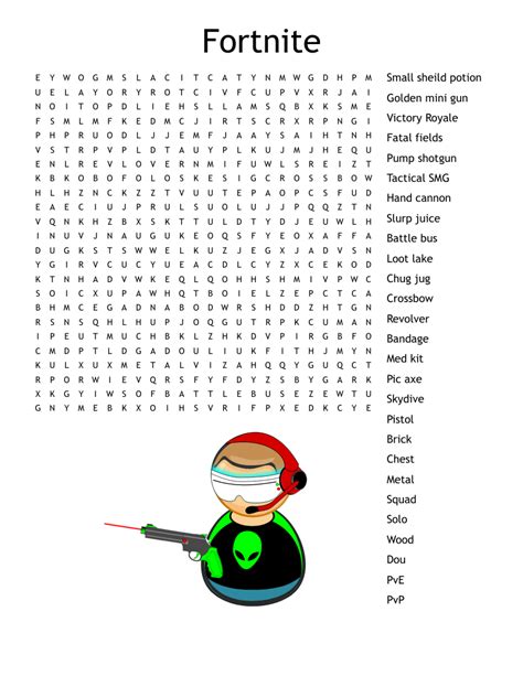 Free Printable Fortnite Word Search Word Search Printable Porn Sex Picture