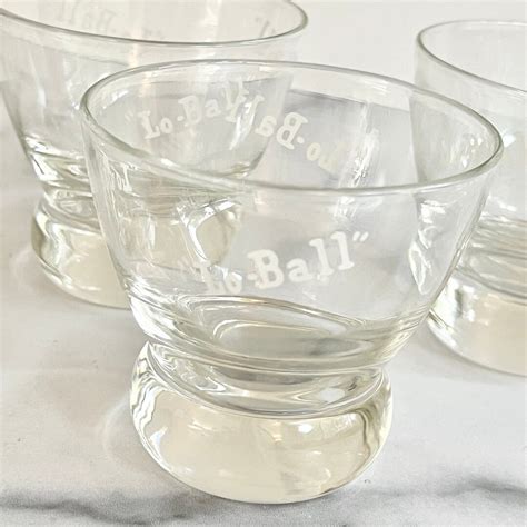 Eva Zeisel Lo Ball Whiskey Glasses Mid Century Modern Low Ball Cocktail Glass Set Of 4