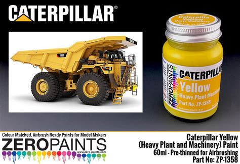 Caterpillar Yellow (Heavy Plant and Machinery) Paint 60ml | ZP-1358 | Zero Paints