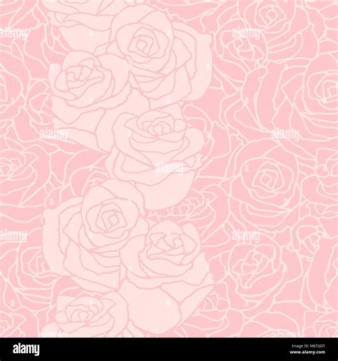 Seamless Pattern With Flowers Roses Stock Vector Image And Art Alamy