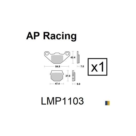 Plaquettes De Frein Ap Racing Type Lmp Sc Scooter