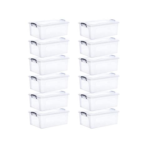 Amazon Superio Clear Storage Boxes With Lids Plastic Container