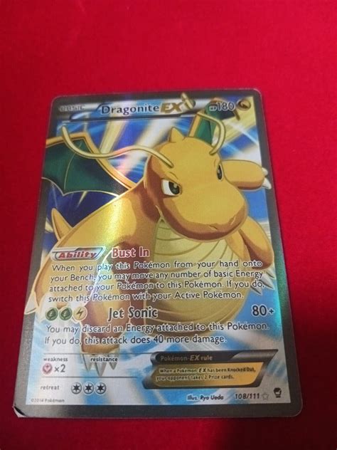 Dragonite Ex Xy Pokemon Furious Fists Full Art Ultra Rare Card