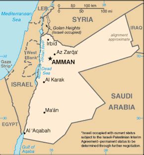 Map Of Jordan Egypt