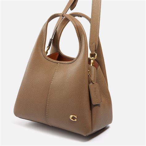 Coach Lana Polished Pebbled Leather Shoulder Bag