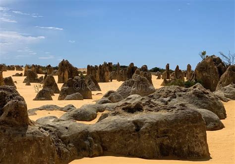 Desierto De Pinnacles Parque Nacional Nambung Cerca De La Ciudad De