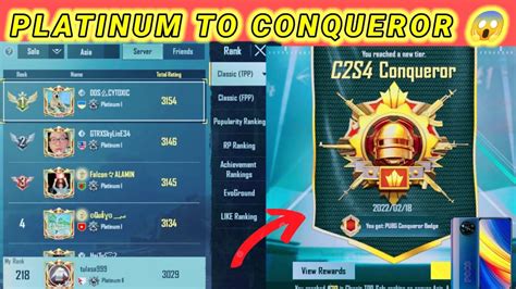 Day Platinum To Conqueror In Pubg Bgmi Solo Conqueror Rank