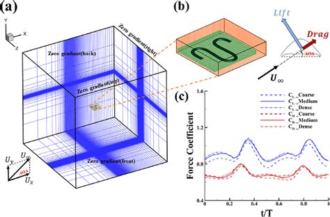 A Schematic Of The Computational Domain Mesh And Boundary