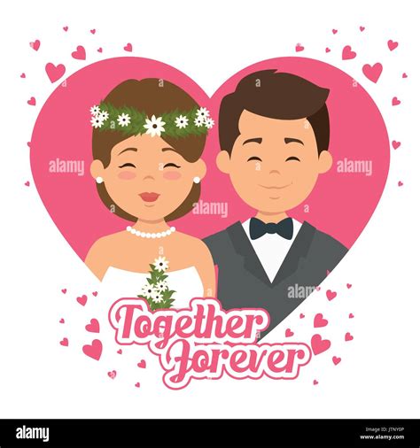 Ccouple In Love Together Forever Vector Illustration Graphic Design Stock Vector Image And Art Alamy