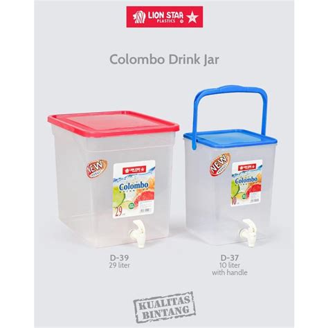 Jual Lion Star Colombo Drink Jar Tempat Air Jualan Es Buah Kran