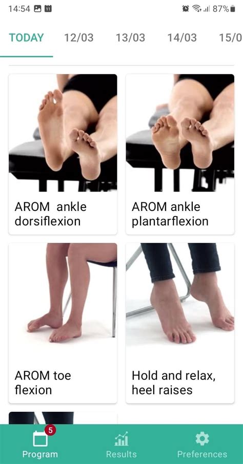 Medial ankle ligament injury exercise program