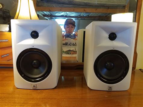 Jbl Lsr Mk Way Powered Studio Monitor Pair White Reverb