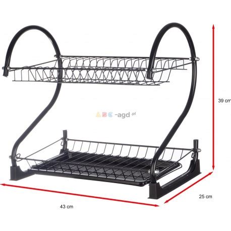 SUSZARKA DO NACZYŃ DWUPOZIOMOWA OCIEKACZ CZARNA BRUNBESTE Sklep ABC