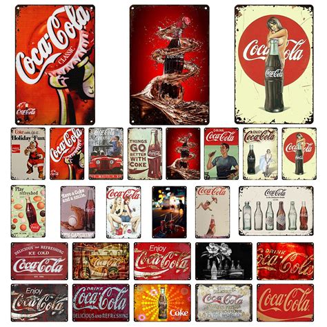 Classic Cola Metal Tin Sign Plaque Vintage Retro Wall Decor For Pub Bar