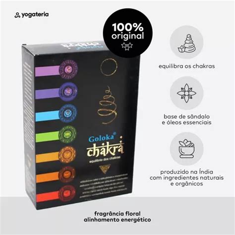 Incenso Massala Sete Chakras Goloka Caixa Caixinhas