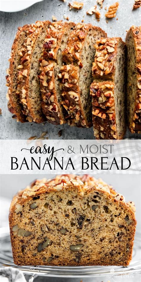 Moist Banana Nut Bread Olga In The Kitchen Banana Nut Bread Recipe